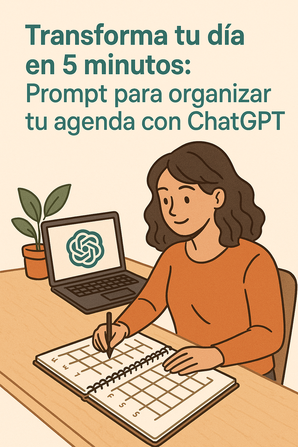 Transforma tu día en 5 minutos: Prompt para organizar tu agenda con ChatGPT